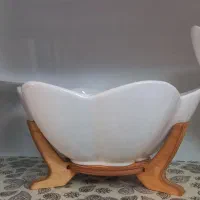 کاسه پایه چوبی