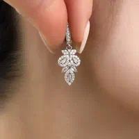 گوشواره نقره میکرو آب طلا قالب طلا کد datis-015|بدلیجات|تبریز, |دیوار