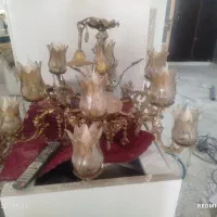 لوستر ده شاخه برنز