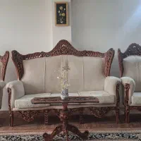 مبلمان سلطنتی ۹ نفره چوب گردو (اصل)
