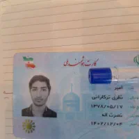 کارت ملی به نام امیر نظری ترکارانی پیدا شده