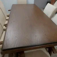 میز غذاخوری 8نفره با 8 عدد صندلی نو جنس عالی|میز و صندلی غذاخوری|آمل, |دیوار