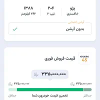 206 تیپ 2 مدل 88 فرانسوی کم کارکرد|خودرو سواری و وانت|نوشهر, |دیوار