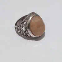 یک عدد انگشتر نقره جید زرد 925 با مهر تراش الماس|زیورآلات و اکسسوری|رباط‌کریم, رباط‌کریم|دیوار