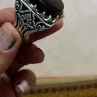 انگشتر فاخر نقره عقیق یمنی|جواهرات|آکند, |دیوار