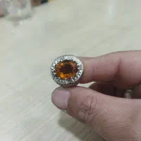 انگشتر کوارتز و موزینایت روسی