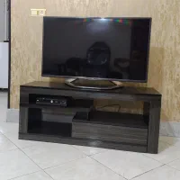 میز تلویزیون دو تکه  هایگلاس و MDF کاملا نو|میز تلویزیون|ماهدشت, |دیوار