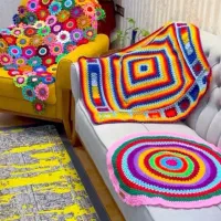 روتختی رومیزی قلاب بافی