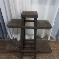 پایه گلدان چوبی