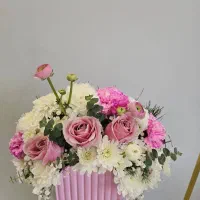 گل فروشی گلاریس باکس گل هلالی صورتی سفید|گل و گیاه طبیعی|تهران, شهرک هما|دیوار