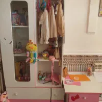 فروش تخت و کمد کودک به همراه تشک|تخت و سرویس خواب|یاسوج, |دیوار