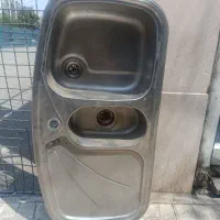 سینک ظرفشویی تک لگن بزرگ همراه با لگن کوچک