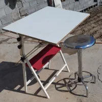 میز نقشه کشی با صندلی|میز تحریر و کامپیوتر|خرم‌آباد, |دیوار