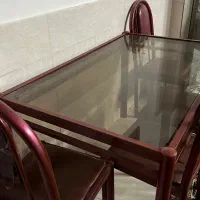 میز ناهار خوری فلزی ۴ نفره