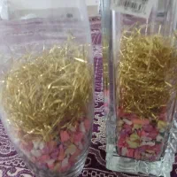 گلدان بلور گرد و استوانه ای