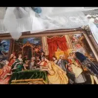 تابلوفرش پاسورباز چله ابریشم زر نیم ودار قالی|تابلو فرش|محمدشهر, همایون ویلا|دیوار