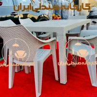میزتاشو و صندلی پلاستیکی طرح شامانهارخوری غذاخوری