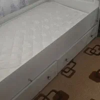 تخت نوزاد کودک و نوجوان تمام ام دی اف با تشک