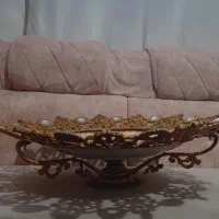 ظرف میوه یا شیرینی طرح برنجی و آینه طرح برنجی|صنایع دستی و سایر لوازم تزئینی|بهشهر, |دیوار