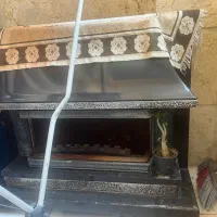 بخاری شومینه دوشعله چدن