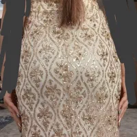 پیراهن مرواریدی کرم طلایی|لباس|صباشهر, |دیوار