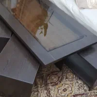 میز جلومبل وسه تا عسلی که زیر میز قرار میگیره