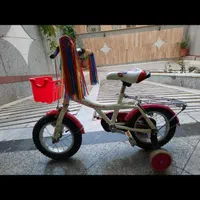 دوچرخه دخترانه صورتی ۱۶ مناسب تا ۷ سال