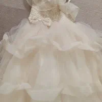 لباس عروس دخترانه رنگ نباتی