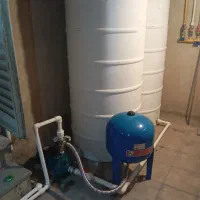 لوله کشی اب و فاضلاب سردوگرم نصب پمپ و منبع