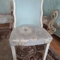 مبل شش نفره نیمه کلاسیک به همراه ۸ عدد صندلی|مبلمان خانگی و میز عسلی|رحیم‌آباد, |دیوار