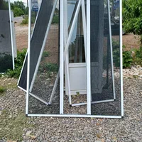 در پنجره دوجداره توری پلیسه کرکره برقی