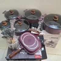 سرویس قابلمه ۲۳ پارچه گرانیتی سوپر نانو