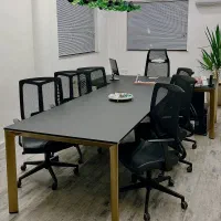 میز مدیریت و کنفرانس پایه فلزی مدرن صندلی