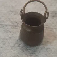 سطل مسی دست ساز قدیمی