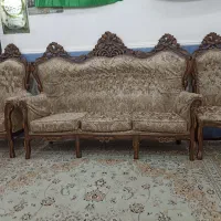 مبل سلطنتی چوب گردو ۱۲نفره|مبلمان خانگی و میز عسلی|اهواز, کوی فرهنگیان ۲|دیوار