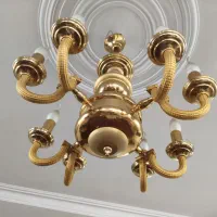 لوستر برنز ۴ شاخه ۸ شعله سه کیلویی