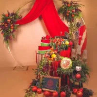 خنچه عروس شیک با کمترین قیمت میوه ارایی دسر تم