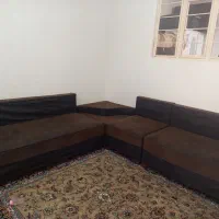 یه دست مبل 6نفره دل ال رنگ قهوه ای