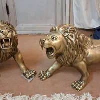 مجسمه برنز شیر سایز بزرگ|مجسمه، تندیس، ماکت|شهریار, کهنز|دیوار