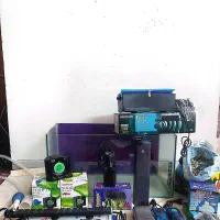 فروش آکواریوم و وسایل جانبی در حد نو