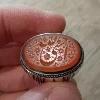 انگشتر عقیق خطی کلکسیونی