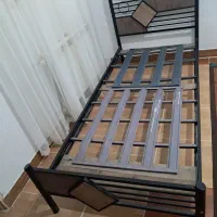 تخت یک نفره فلزی|تخت و سرویس خواب|مشکین‌دشت, |دیوار