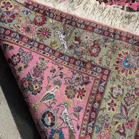 قالیچه گل ابریشم|فرش|نسیمشهر, |دیوار
