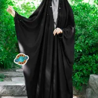 چادر عربی مشکی مهره دوزی