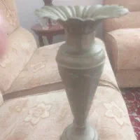 گلدان ورشو قلم کاری ظریف ۱۳۰ ساله