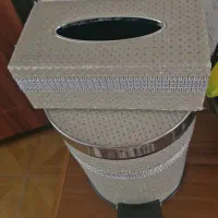 جا دستمال کاغذی و سطل