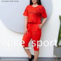 ست کراپ شلوارک  شیک