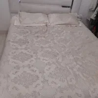 تخت دونفره با تشک و کفی تخت و روتختی|تخت و سرویس خواب|نسیم‌شهر, |دیوار