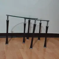 دو میز عسلی سنتی چوبی و دو میز عسلی شیشه|مبلمان خانگی و میز عسلی|قائمشهر, |دیوار