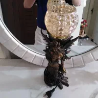 آباژور طرح فرشته و لوستر 3 شاخه